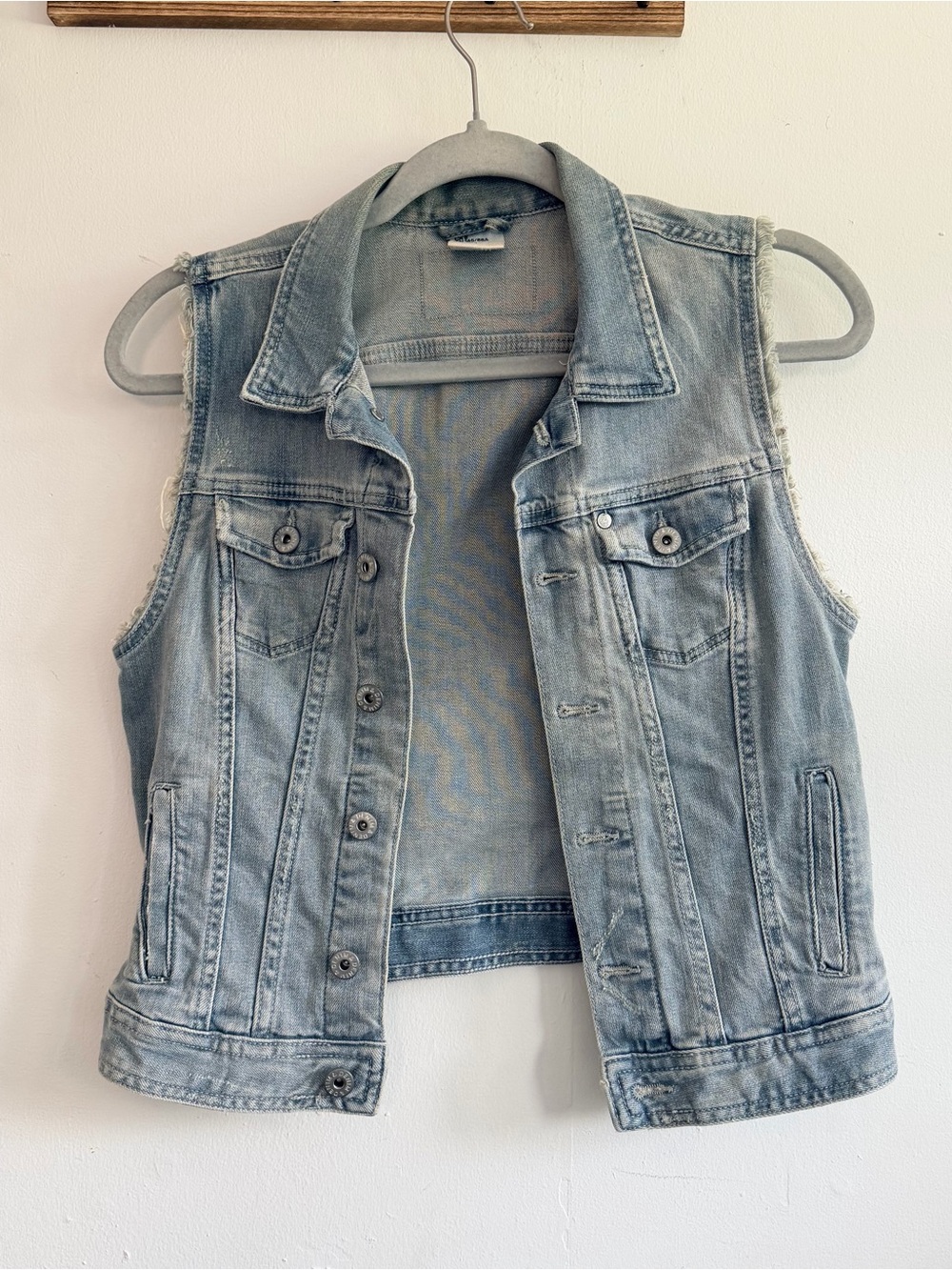 H&M Light Blue Denim Vest